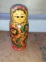 Матрьошка стара руска дарвена кукла 3 в 1, снимка 1