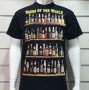 Нова мъжка тениска с трансферен печат Бутилки бири, алкохол, Beers of the world, снимка 1
