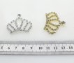 метална корона коронка с камъчета за декорация украса арт, снимка 2