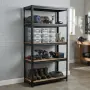 Здрав метален стелаж - Безвинтов гаражен рафт с 4 нива 150x70x30 см, снимка 2