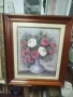 Цветя красота. Масло на платно с подпис. Авторски картини испански. Рамки с размери от снимките. Цен, снимка 4