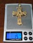 Златен кръст 18К с диаманти, снимка 10
