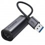 RAMPOW USB A към Gigabit Ethernet адаптер,  мрежова карта 1000 Mbps, снимка 1 - Мрежови адаптери - 35109446