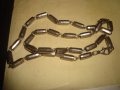 СРЕБРИСТ ЛАНЕЦ ВЕРИЖКА КЮСТЕК КОЛИЕ ИНТЕРЕСНА ОРИГИНАЛНА ПЛЕТКА 24331, снимка 6