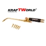 KraftWorld Оксижен Горелка 400mm – кислород + пропан, комплект дюзи 1-5, снимка 3