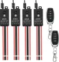 12v превключвател за дистанционно управление, 4-посочен мини безжичен превключвател, DC 12V/24V/48V/, снимка 2
