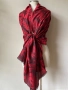 Червен шал от кашмир, коприна, пашмина/ различни видове, снимка 8