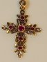 Златен кръст с рубини и брилянти уникат, снимка 12