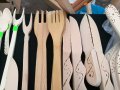 дървен нож и вилици, снимка 1 - Други стоки за дома - 38888915