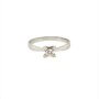 Златен дамски пръстен с диамант 1,38гр. размер:52 14кр. проба:585 модел:22232-4, снимка 1 - Пръстени - 44375995