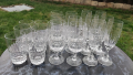 3 модела кристални чаши с еднаква шарка по 6 бр. от вид, снимка 1 - Чаши - 44751215