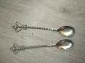 Комплект посребрени метални лъжички, снимка 1