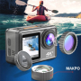 Спортна екшън камера ULTRA HD 4K – 60fps, EIS, допълнителни лещи, макро, WIFI, водоустойчива 30 метр, снимка 2