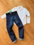 H&M детски нови дънки и риза, снимка 2