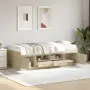 vidaXL Дневно легло с чекмеджета, без матрак, сонома дъб, 100x200 см, снимка 2