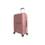 Куфар с колелца, 58л., Розов, снимка 2