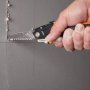 Нож Fiskars макетен за гипскартон с две остриета 185х46 мм, CarbonMax, снимка 4