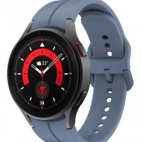 Силиконова Каишка (20мм) за Samsung Watch5 Pro | Watch5 | Watch4 | Active2, снимка 9 - Смарт гривни - 38376944