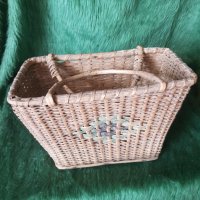 Старинна плетена кошница за интериор, снимка 8 - Антикварни и старинни предмети - 37307854