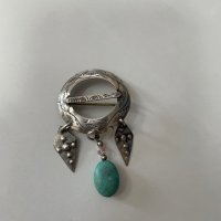 Сребърна брошка , снимка 1 - Антикварни и старинни предмети - 42242116