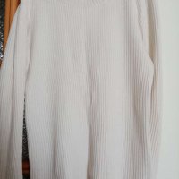 семпла бяла блуза с дълъг ръкав XL размер, снимка 1 - Блузи с дълъг ръкав и пуловери - 36771529