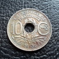 Стара монета 10 сантима 1936 г. Франция - топ !, снимка 4 - Нумизматика и бонистика - 42211418