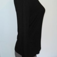 Уникална еластична блуза с поло яка и дълъг декориран ръкав "Martviser" , снимка 5 - Блузи с дълъг ръкав и пуловери - 30584081