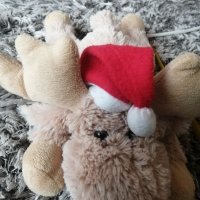 Коледни симпатични плюшени играчки - еленче, пингвинче, маймунка, и банан от Лидл, снимка 8 - Плюшени играчки - 30896832