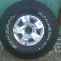 4 броя гуми General Graber AT2 33x12,50R15 LT с алуминиеви джанти 15"., снимка 3 - Гуми и джанти - 39717805