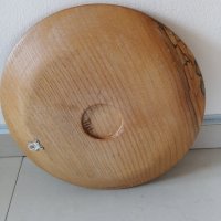 Дървена чиния 24.5 см. , снимка 2 - Други стоки за дома - 40460178