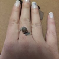 Сребърен пръстен (204), снимка 2 - Пръстени - 44230986