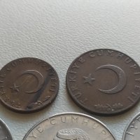 лот монети Турция - 5 броя, снимка 5 - Нумизматика и бонистика - 39407930