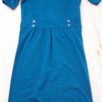 Синьо- зелена рокля , снимка 1 - Рокли - 30210255