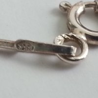 сребърен медальон с седеф, снимка 3 - Обеци - 17304857