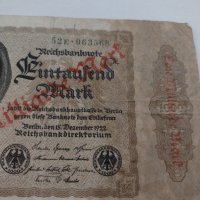Райх банкнота - Германия - 1000 марки / 1922 година - 17943, снимка 3 - Нумизматика и бонистика - 31032003