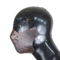 №4325 Мото маска от естествена кожа ръчна изработка, снимка 3 - Аксесоари и консумативи - 42262349