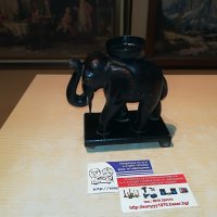 слон-свещник-внос франция-15х15х8см, снимка 15 - Антикварни и старинни предмети - 29497831
