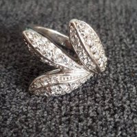 Масивен сребърен пръстен проба 925 с циркони , снимка 1 - Пръстени - 29143998