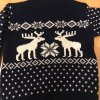 Коледен пуловер 3-4 г., снимка 4 - Детски пуловери и жилетки - 30197268