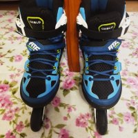 Детски фитнес ролери oxelo fit 5, сини размер 38-41/Протектори, снимка 1 - Ролери, кънки - 44243392