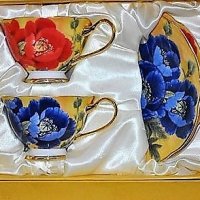 Комплект красиви чаши за чай и кафе, снимка 8 - Подаръци за жени - 27212617