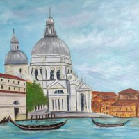 Венеция маслена картина, снимка 1 - Картини - 38604301
