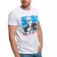 Нова мъжка бяла тениска с трансферен печат Владимир Путин, Нас не догонят,Русия, снимка 5 - Тениски - 28248753