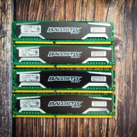 RAM памет Crucial Ballistix Sport DDR3 1600MHz 32GB Kit, снимка 1 - RAM памет - 42219013
