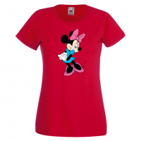 Дамска тениска Minnie Mouse 7 Подарък,Изненада,Рожден ден,, снимка 1 - Тениски - 36530791