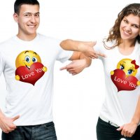 ПРОМОЦИЯ! Уникални тениски, блузи и суитчъри за двойки по ваш дизайн, снимка 5 - Тениски - 31238255