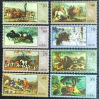 Полша, 1968 г. - пълна серия чисти марки, изкуство, 4*8, снимка 1 - Филателия - 41560516
