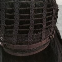 Нова черна перука от естествена коса перука от човешки косъм 30 см Боб стил - мод.16, снимка 15 - Аксесоари за коса - 29932399
