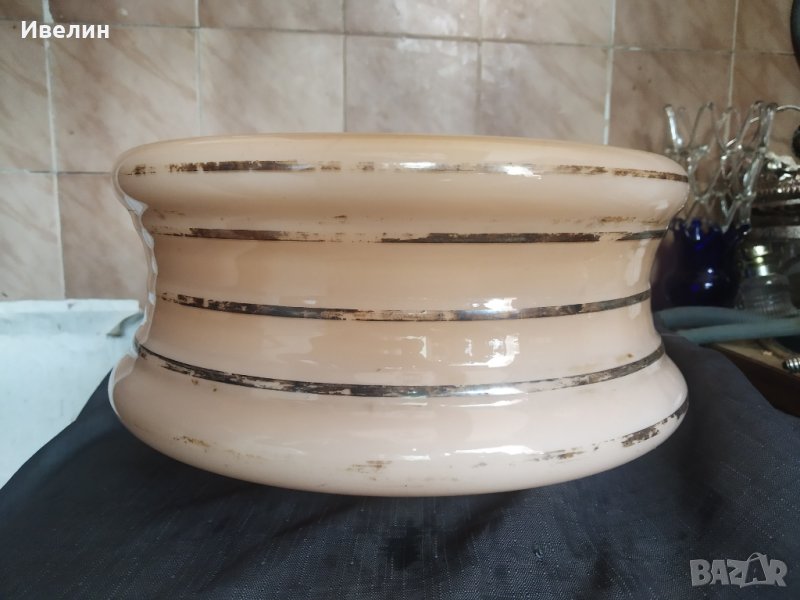 старо стъкло за полилей арт деко, снимка 1