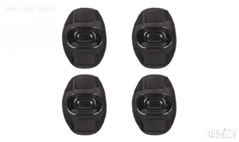 Комплект наколенки и налакътници Mercado Trade, За деца, Универсални, Черен, снимка 1